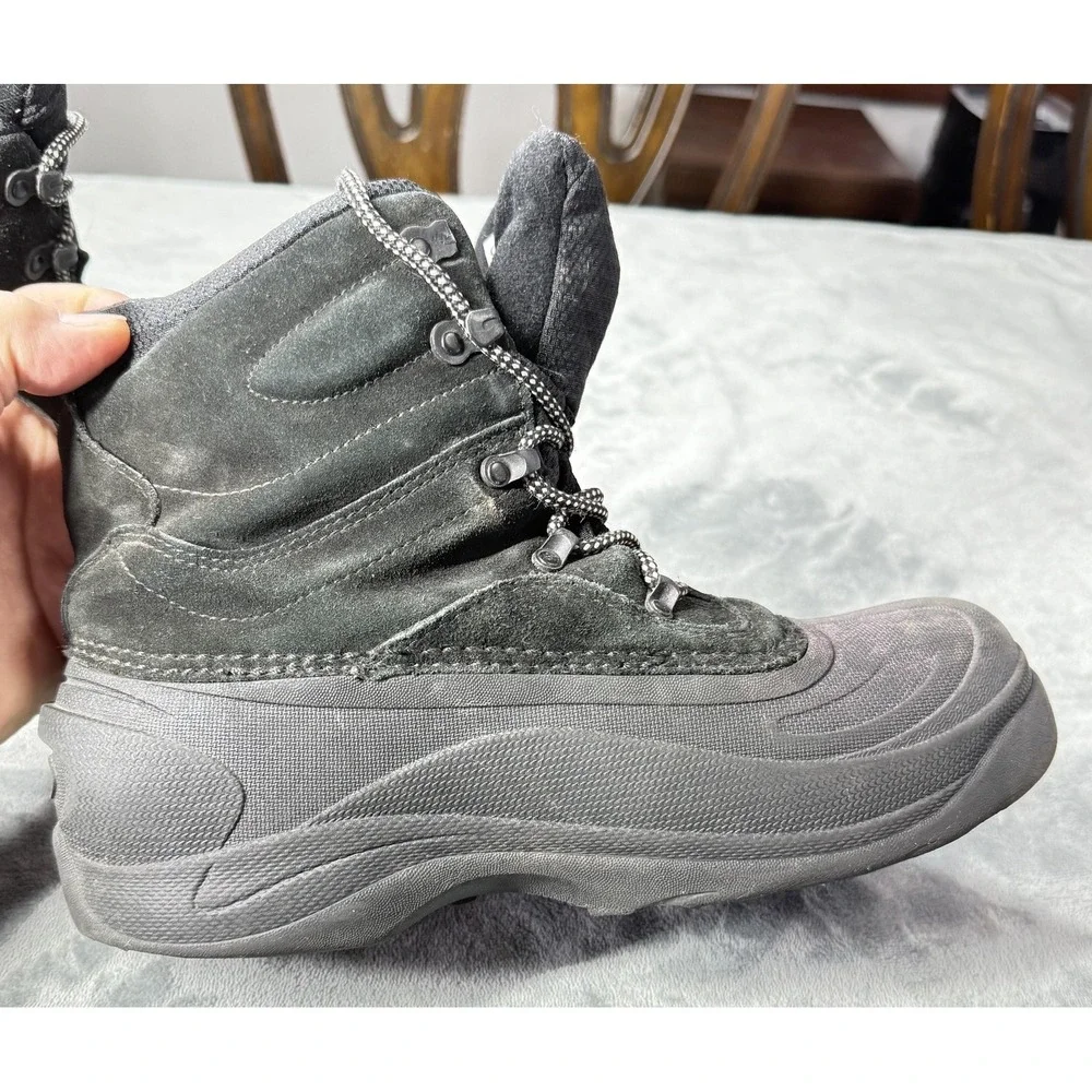 Columbia Boots Mens Size 7 Black Gray Winter Snow Insulated 200g YM404-010‎